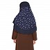 Instant Ready-to-wear Star Printed Hijab - Navy  Blue 